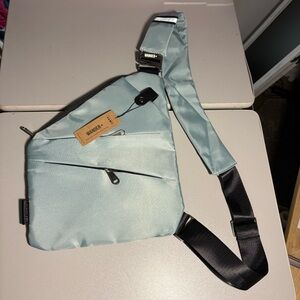 Wander Plus Sky Blue Crossbody Bag, Travel Bag, Shoulder Bag